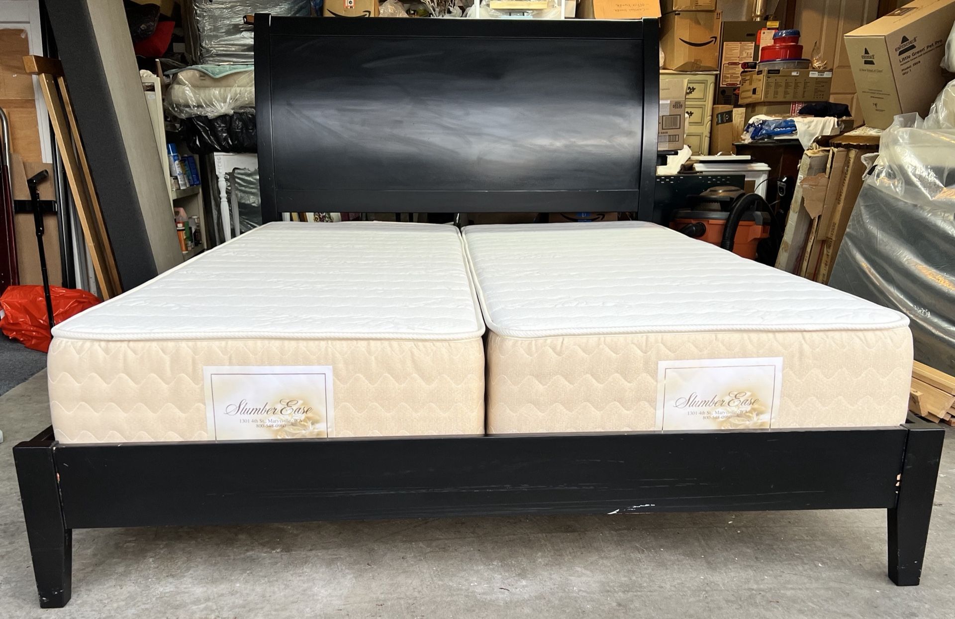 Queen Size Slumber Ease Split Queen Mattress (Nee Condition)