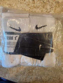 White Nike Socks