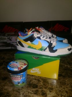 Nike Dunk Low SB Ben & jerry’s Chunky Dunky Men Size 10.5 Ice Cream" DEADSTOCK” No receipt