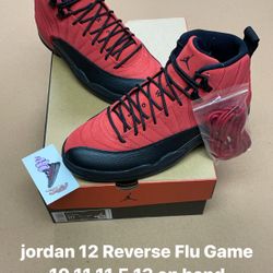 Jordan 12 Reverse Flu Game