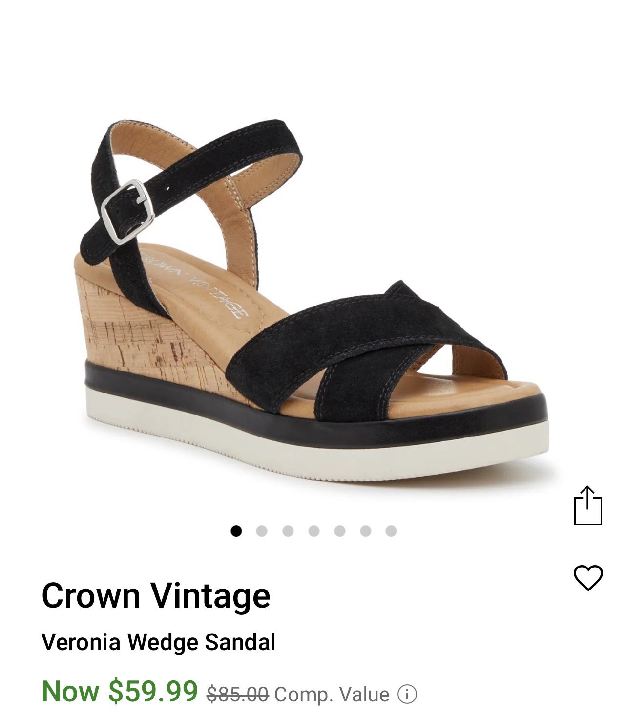 Crown Vintage Veronia Wedge Sandal