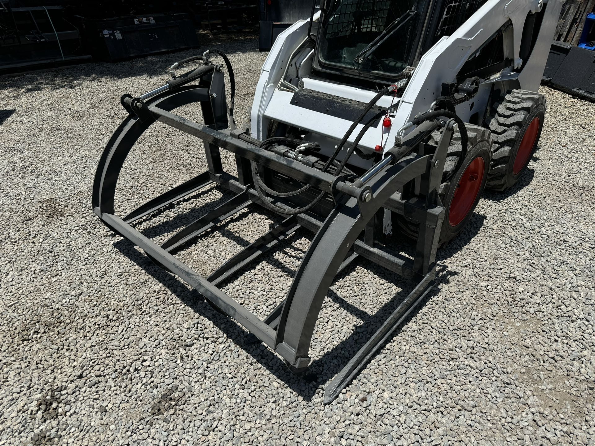 Skid Steer Skelton Brush Log Grapple Bucket 