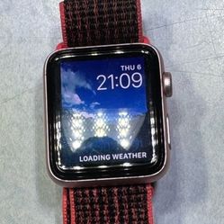 Series 2 Apple Watch GPS capable 42 mm aluminum case with glass ceramic back