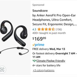 Soundcore by Anker AeroFit Pro Open-Ear Headphones
