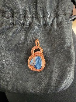 Hand made wire & agate? pendant