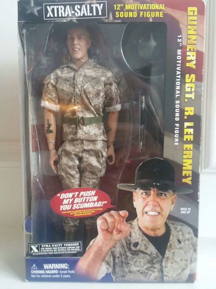 Xtra salty- R .Lee ermey action figure