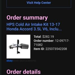 HPS Cold Air Intake For 13-17 Honda Accord 