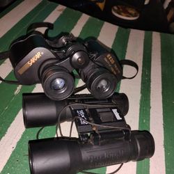 Vintage Sakar And Bushnell Binoculars