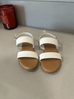 Girls White Sandals Size 13