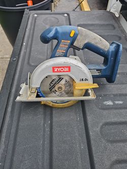 Ryobi P501 18V Blue Cordless Circular Saw