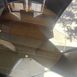 Glass Dining Table With 4 Chairs