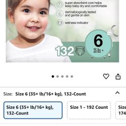 Kirkland Signature Diaper Size 6 (132)
