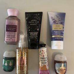 Bath and Body Lot Of 7 Items, New!