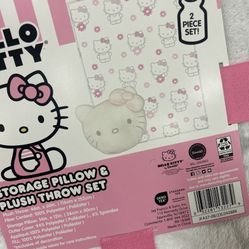 Hello Kitty Blanket With Pillow 