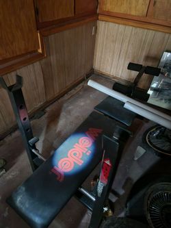 Weider Weight Bench with Rack