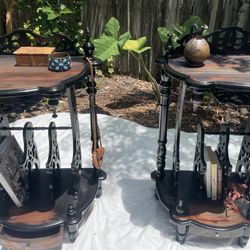 ANTIQUE END TABLES REFINISHED