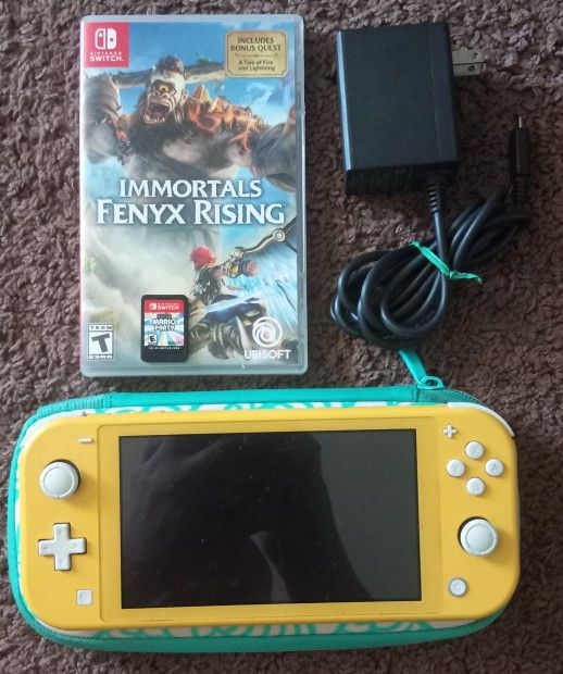 Adult Owned Nintendo Switch Lite with 2 games: Immortal Fenyx & Mario Party, charger and case
$260
Price is firm
Message if interested