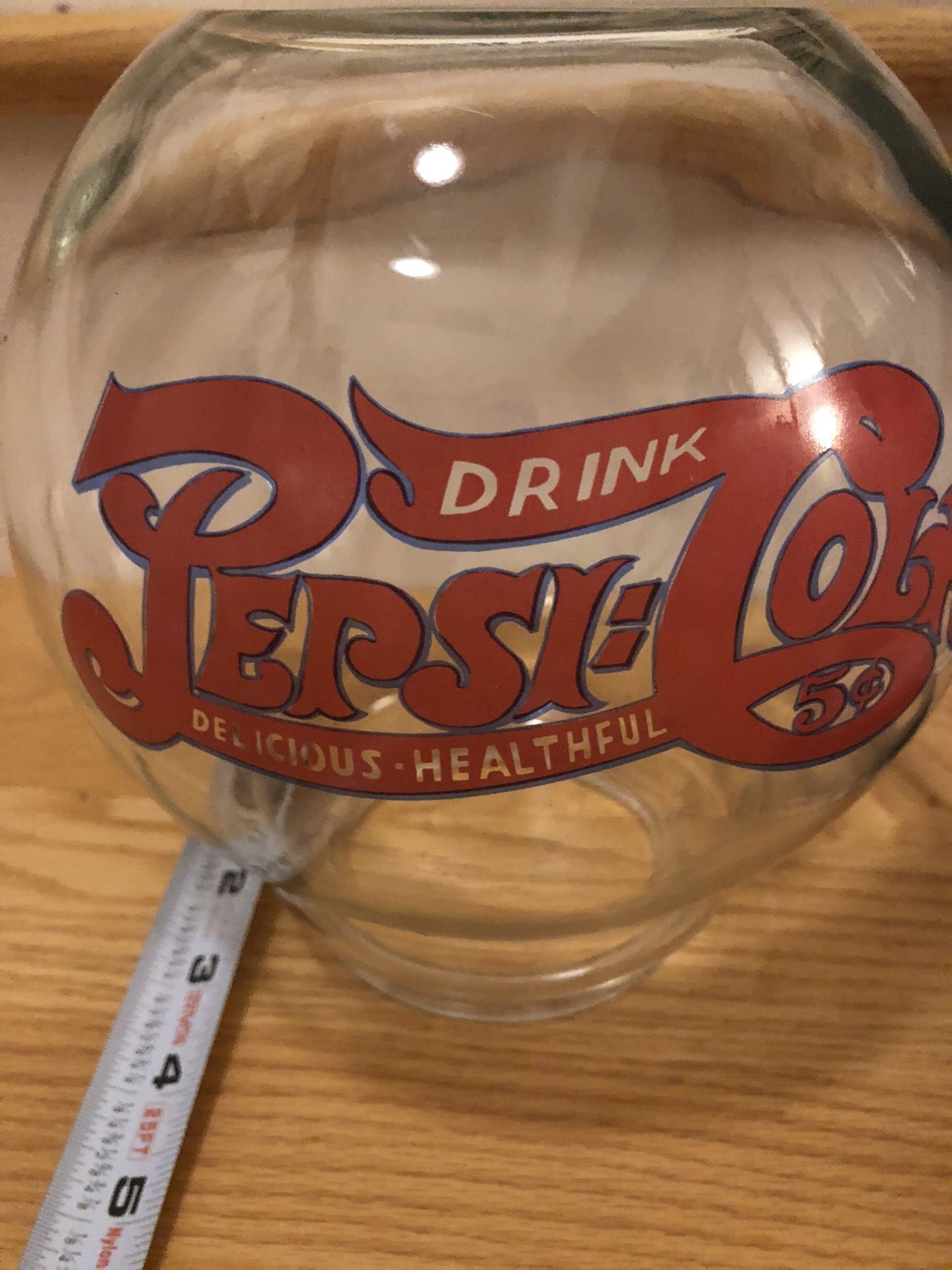 Antique Pepsi lamp Globe