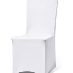 100 Pack White Chair Covers for Party
