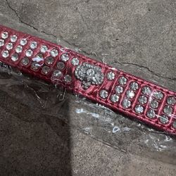 Red Diamond Puppy Collar