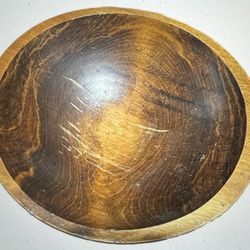 Vintage Wood Bowl by Weston Bowl Mill Made in Weston, Vermont - 7 Inches