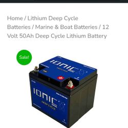 Lithium 12v50  Battery 