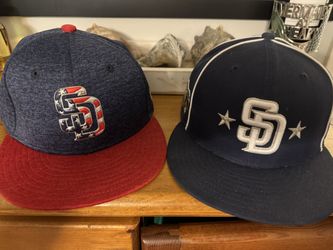 San Diego Padres Caps Like New Size 7 1/8