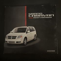 2010 Dodge “Grand Caravan”  Owners dvd