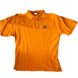 Polo Shirt, Psycho, Bunny, Orange, Quad, Bunnies