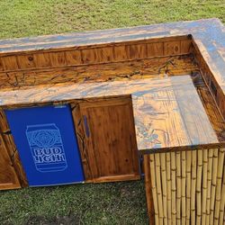 Handmade Outdoor Tiki Bar 