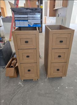 12 inch wide 3-Drawer Bottom Cabinets