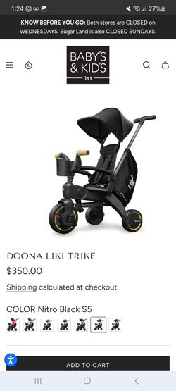 Doona Liki Trike $125