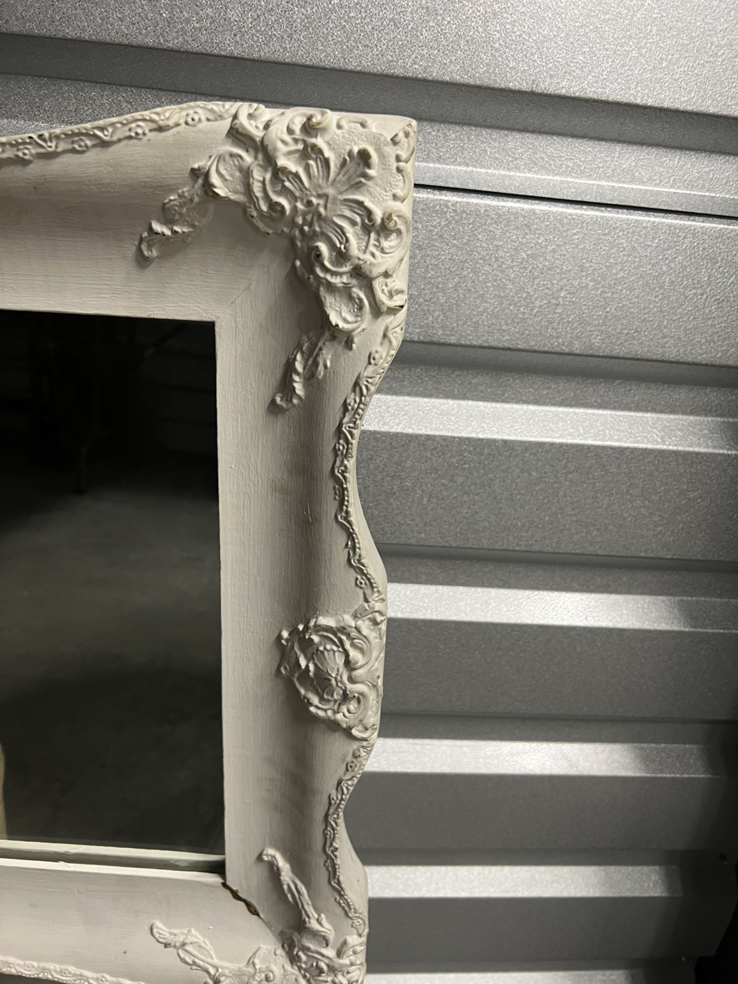 Victorian Style Painted Raised Relief Frame wall Mirror