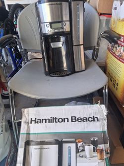 "NEW" Hamilton Beach 12-Cup Programmable Drip Coffee Maker Machine, Dispensing Coffee Pot, Cafetera, Black