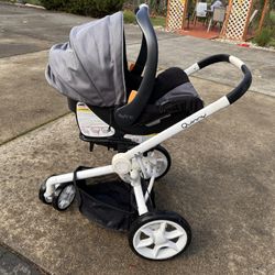 Quinny Moodd Stroller + Chico Car Seat And Base 