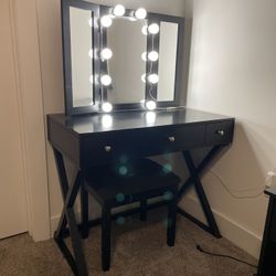 Small Black Vanity