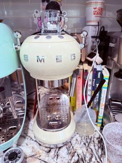 SMEG 50's Retro Espresso Machine - Cream - $280