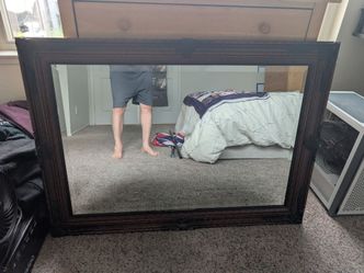 Wooden ornate mirror