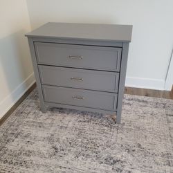 Gray 3 Drawer Dresser