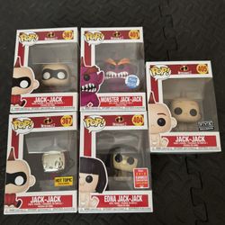 funko pop the incredibles exclusive lot jack jack 