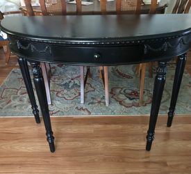 Demilune Console Table. See description .