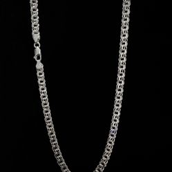 925 Silver Chino Chain 6.5 mm • 26” Long 