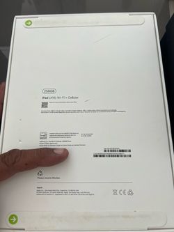 iPad (A16) Wi-Fi + Cellular USB-C Charge Cable USB-C Power Adapter brand new sealed