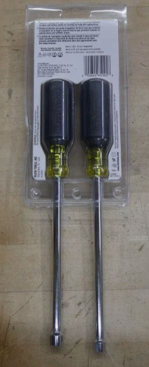 Klein Tools 646M Tool Set, Magnetic Nut Drivers Sizes 1/4 and 5/16-Inch