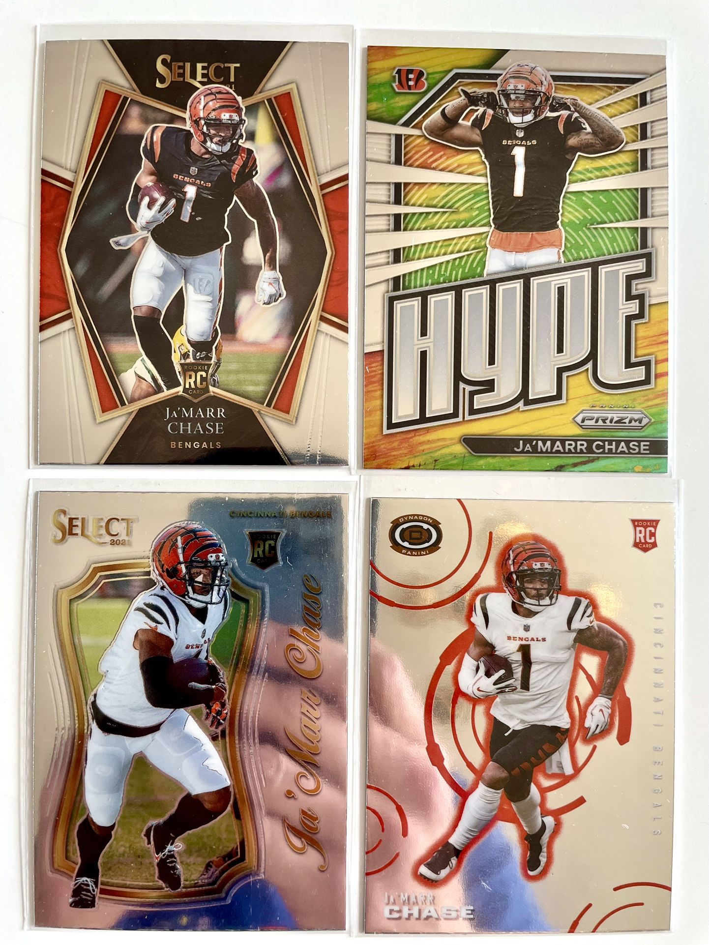 Ja’ Marr Chase 4 Card Rookie Lot 