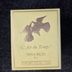 *NEW/SEALED* RARE/VTG L'AIR DU TEMPS BY NINA RICCI 7.5 ML CLASSIC PARFUM SPLASH