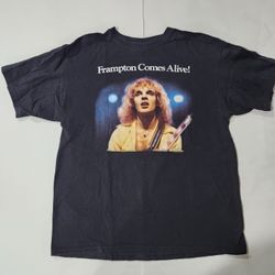 Peter Frampton Comes Alive! T-Shirt Band Tee 2013 Black Adult Size Large