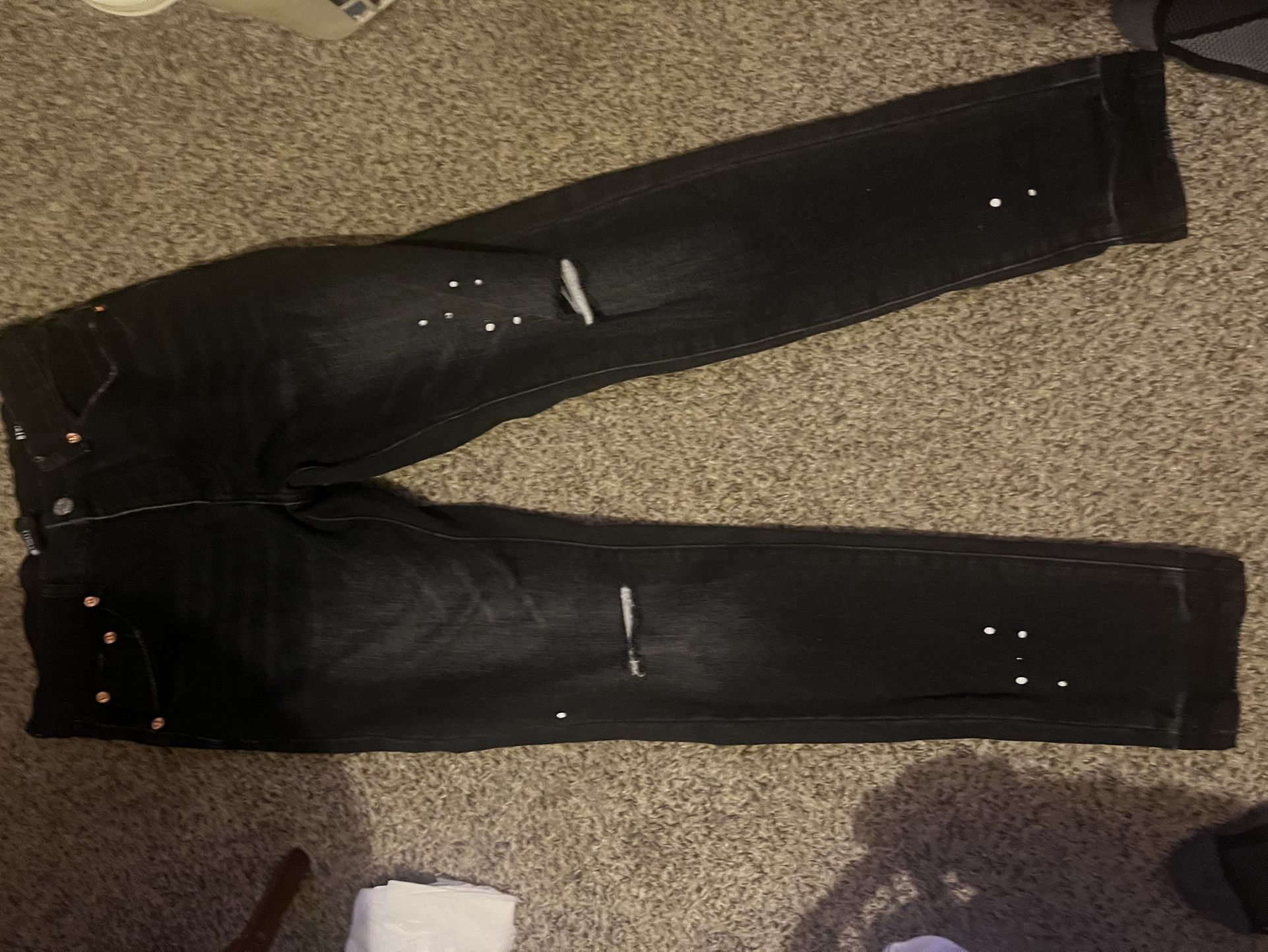 purple jeans size 28