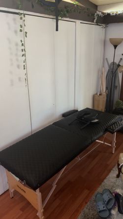 Black Affordable wooden massage table