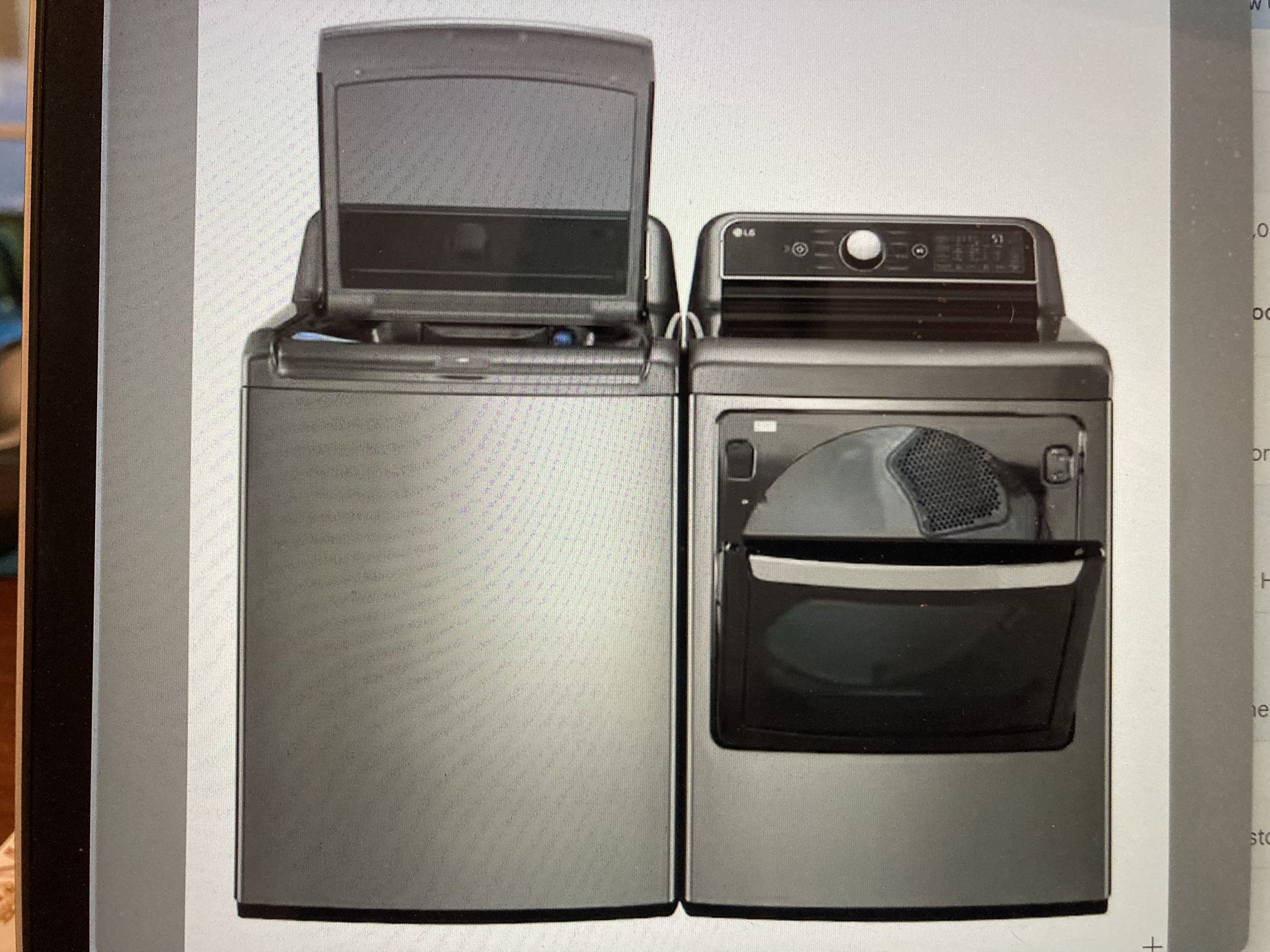 LG Washer/Gas Dryer Large Capacity